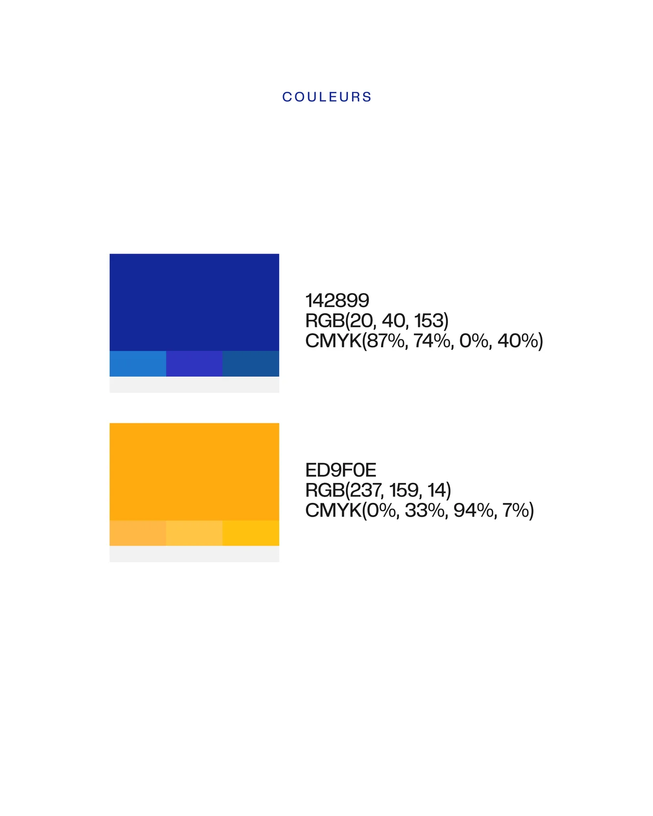 KINVEST · Les couleurs