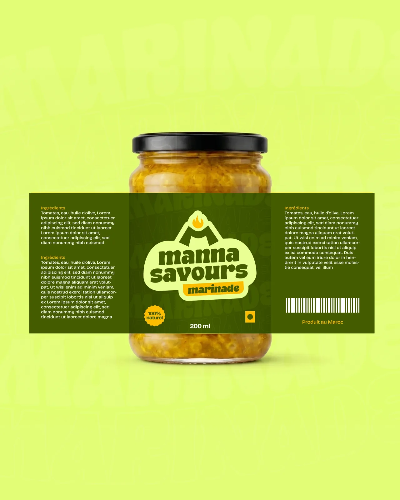 Manna Savours — Le packaging
