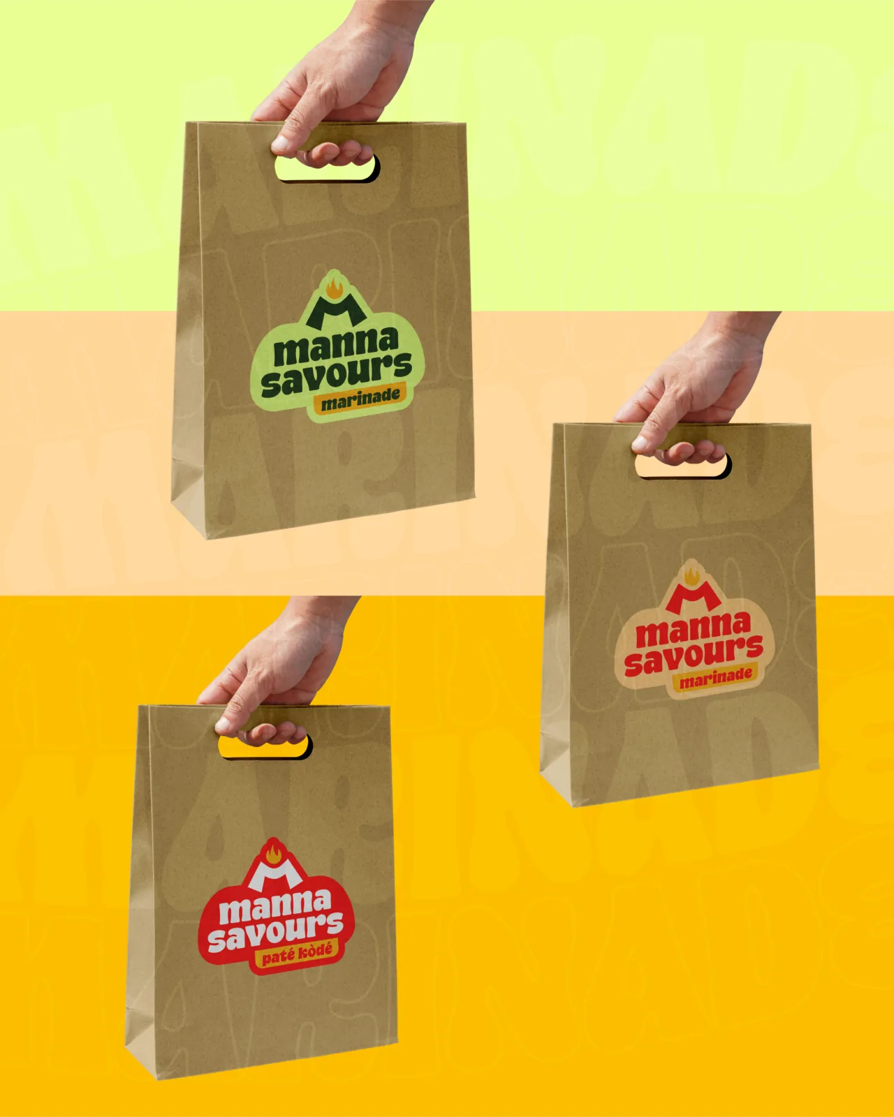 Manna Savours — Les sacs kraft
