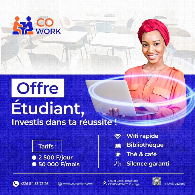 Cowork — l'offre étudiant