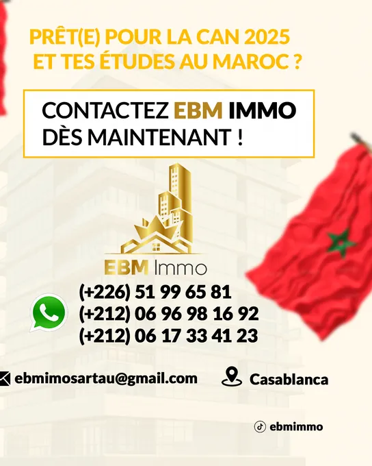 EBM Immo — « Contactez EBM Immo dès maintenant ! »